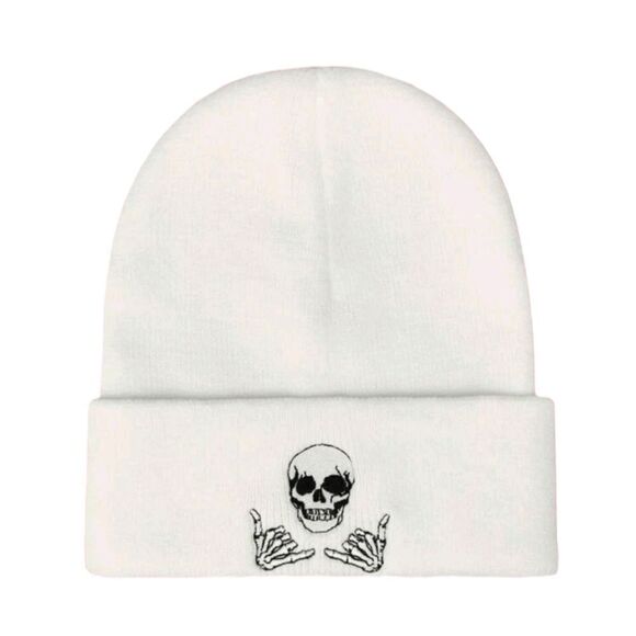 Skull 💀 Knit Beanie - Picture 1 of 3